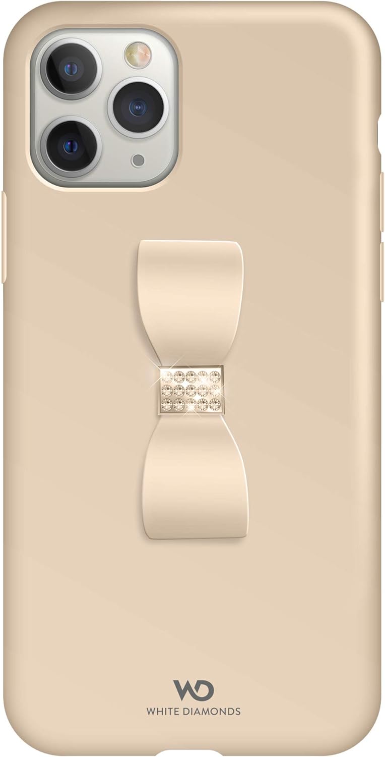 Husa White Diamonds Hama Bow 18K Swarovski Iphone 11 Pro -Gold - 1 | YEO